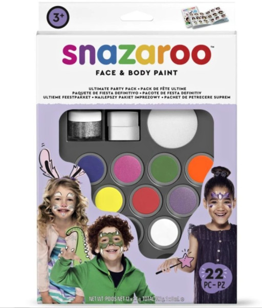 Snazaroo obličejové barvy - Velká sada Party Pack