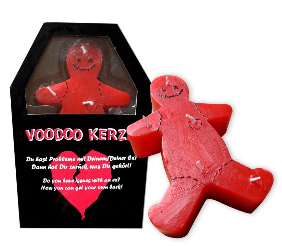 Voodoo svíčka, panáček v krabičce