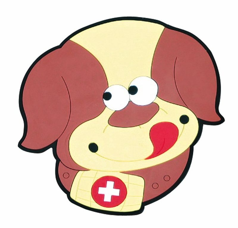 Bellatex kuchyňská podložka Hnědý pejsek, 10 x 10 cm