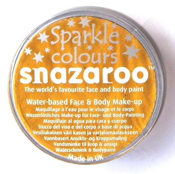 Snazaroo třpytivá barva na obličej 18ml. - Žlutá